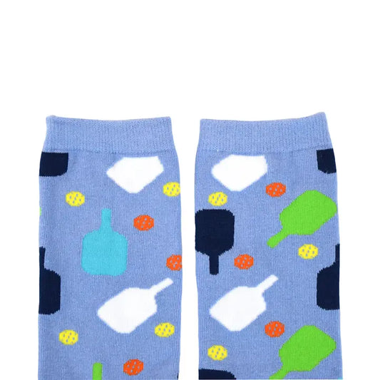 Men's Pickleball Dress Socks - Light Blue