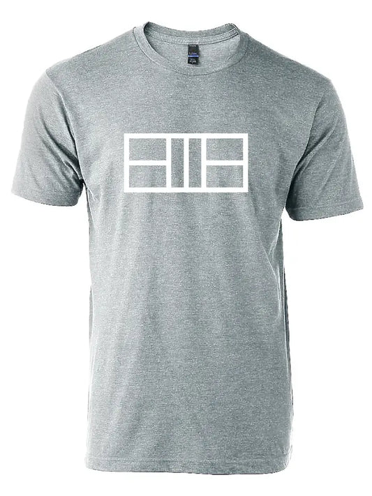 Pickleball Court T-Shirt - Heather Gray XXL