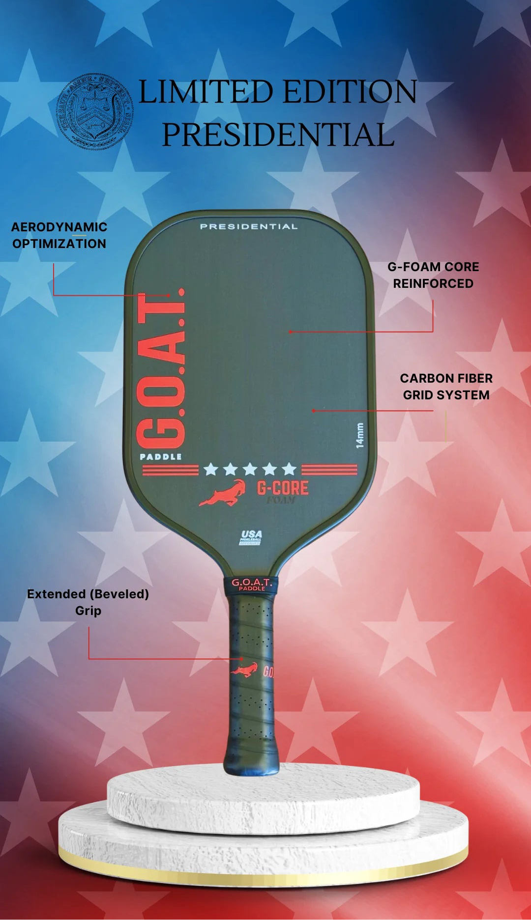 G.O.A.T. Presidential 14mm G-Core Foam Paddle