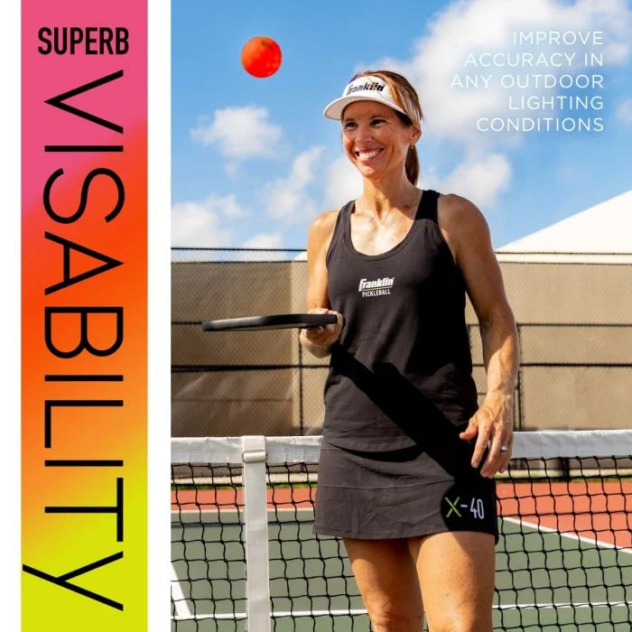 Franklin X-40 Outdoor Pickleballs 3 Pack Lava