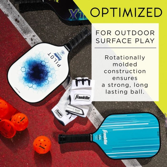 Franklin X-40 Outdoor Pickleballs 3 Pack Lava
