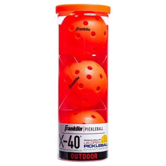 Franklin X-40 Outdoor Pickleballs 3 Pack Lava