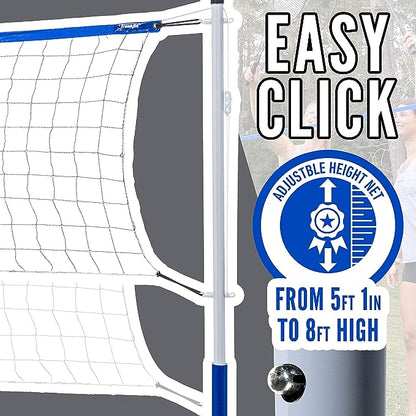 Franklin Sports Volleyball and Badminton Set