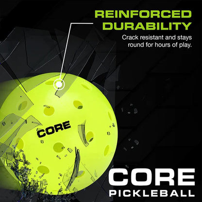 CORE Pickleball Outdoor - Fast and Built to Last - 3 Pack