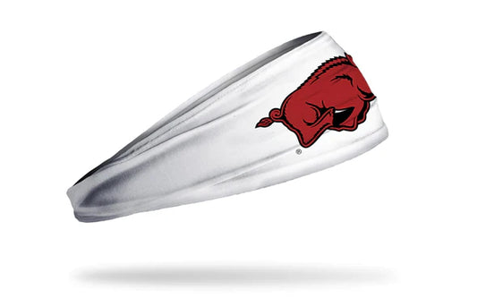 UNIVERSITY OF ARKANSAS: RAZORBACK WHITE HEADBAND
