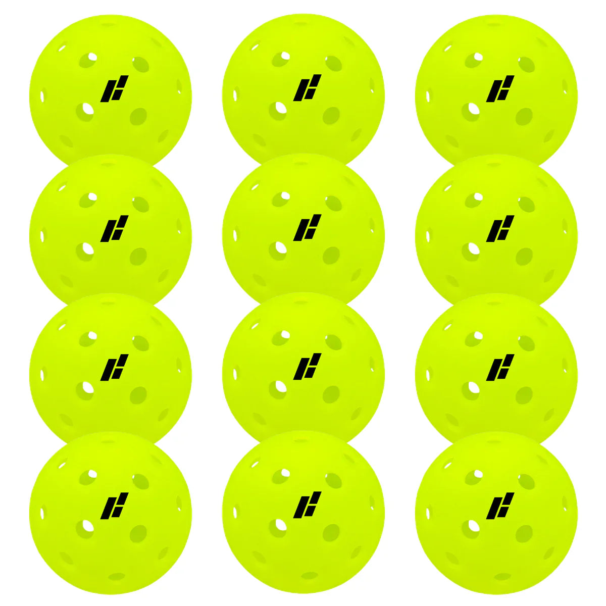 CORE IMPACT Neon 40 Hole Pickleballs 12 Pack