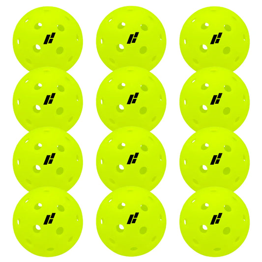 CORE IMPACT Neon 40 Hole Pickleballs 12 Pack