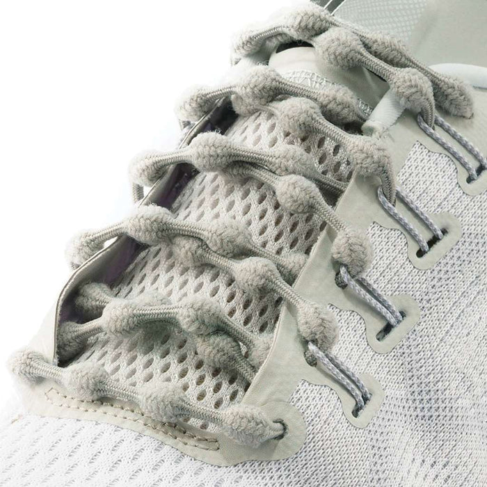 CATERPY RUN NO-TIE LACES GHOST GRAY