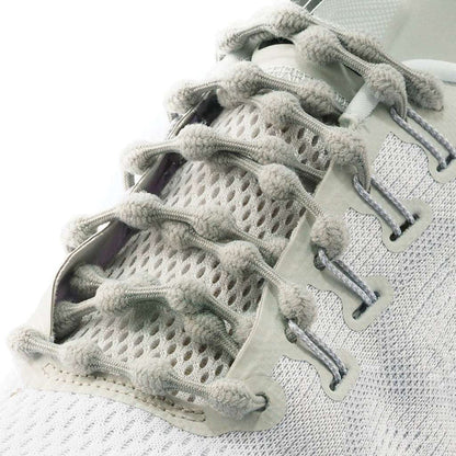 CATERPY RUN NO-TIE LACES GHOST GRAY