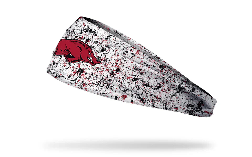 University of Arkansas: Splatter White Big Bang Lite Headband