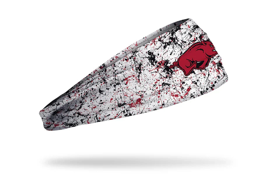 University of Arkansas: Splatter White Big Bang Lite Headband