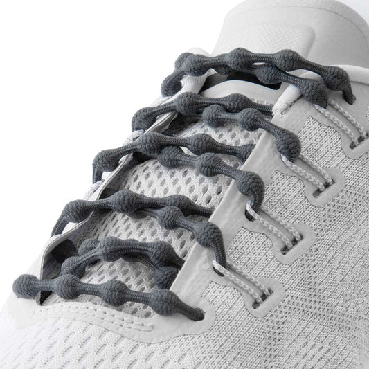 CATERPY RUN NO-TIE LACES GUNMETAL GRAY