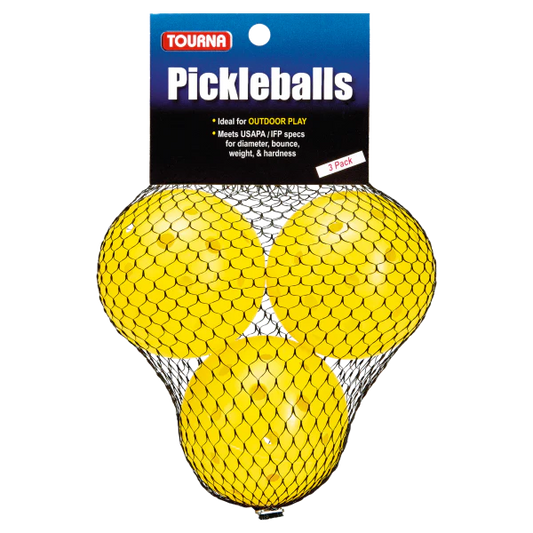 Tourna Strike Pickleball Outdoor – Optic Yellow – 3 pack