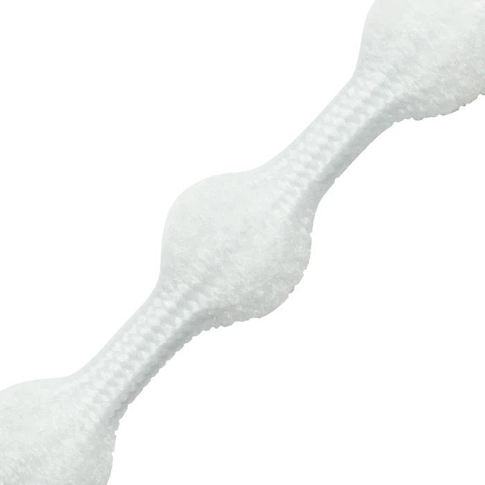 CATERPY RUN NO-TIE LACES SILKY WHITE