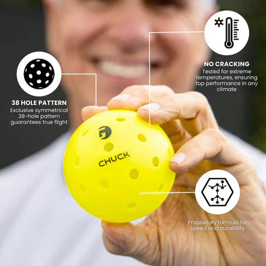 Gamma Chuck Outdoor Pickleball Yellow 3 Box